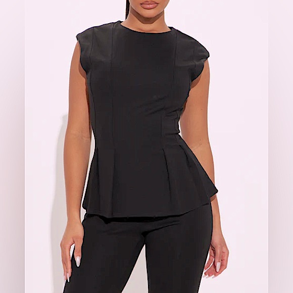 Mia Ponte Peplum Jumpsuit NEW 🏷️ - Picture 3 of 3